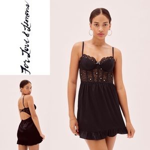 For Love And Lemons Lilou Embroidered Dress XXS
